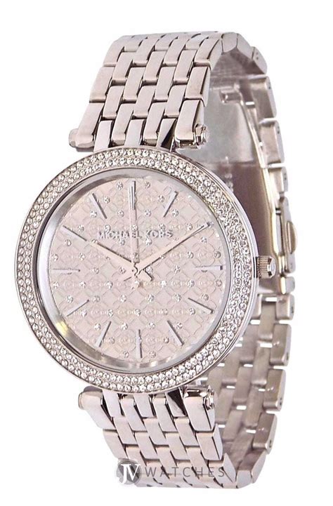 michael kors women silver tone watch|silver designer watches for women.